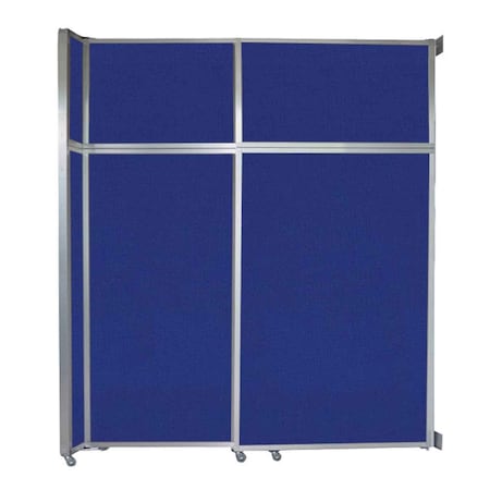 Versare Operable Wall Sliding Room Divider 6'10" x 8'5-1/4" Royal Blue Fabric 1072205